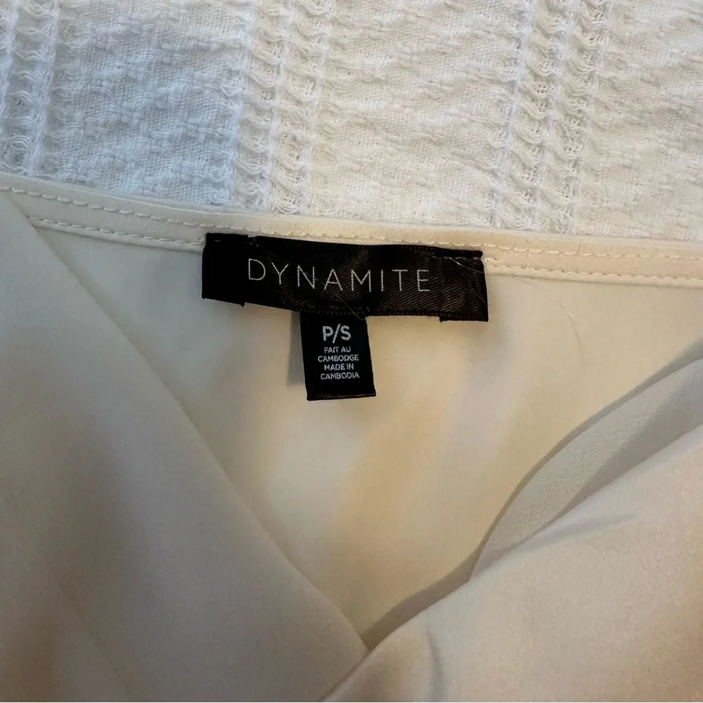 Dynamite Flowy Tank Top | White - Picture 3 of 5